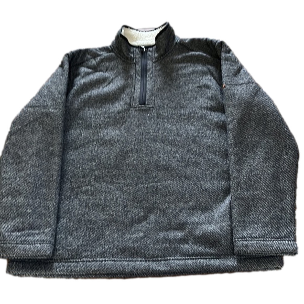 ORVIS men 1/4 zip Brighton Sherpa lined pullover, Large